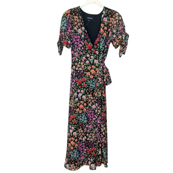 NWT Yumi Kim Kingston Garden Bella Dress sz XXS Black Floral *bump friendly* - Picture 7 of 14